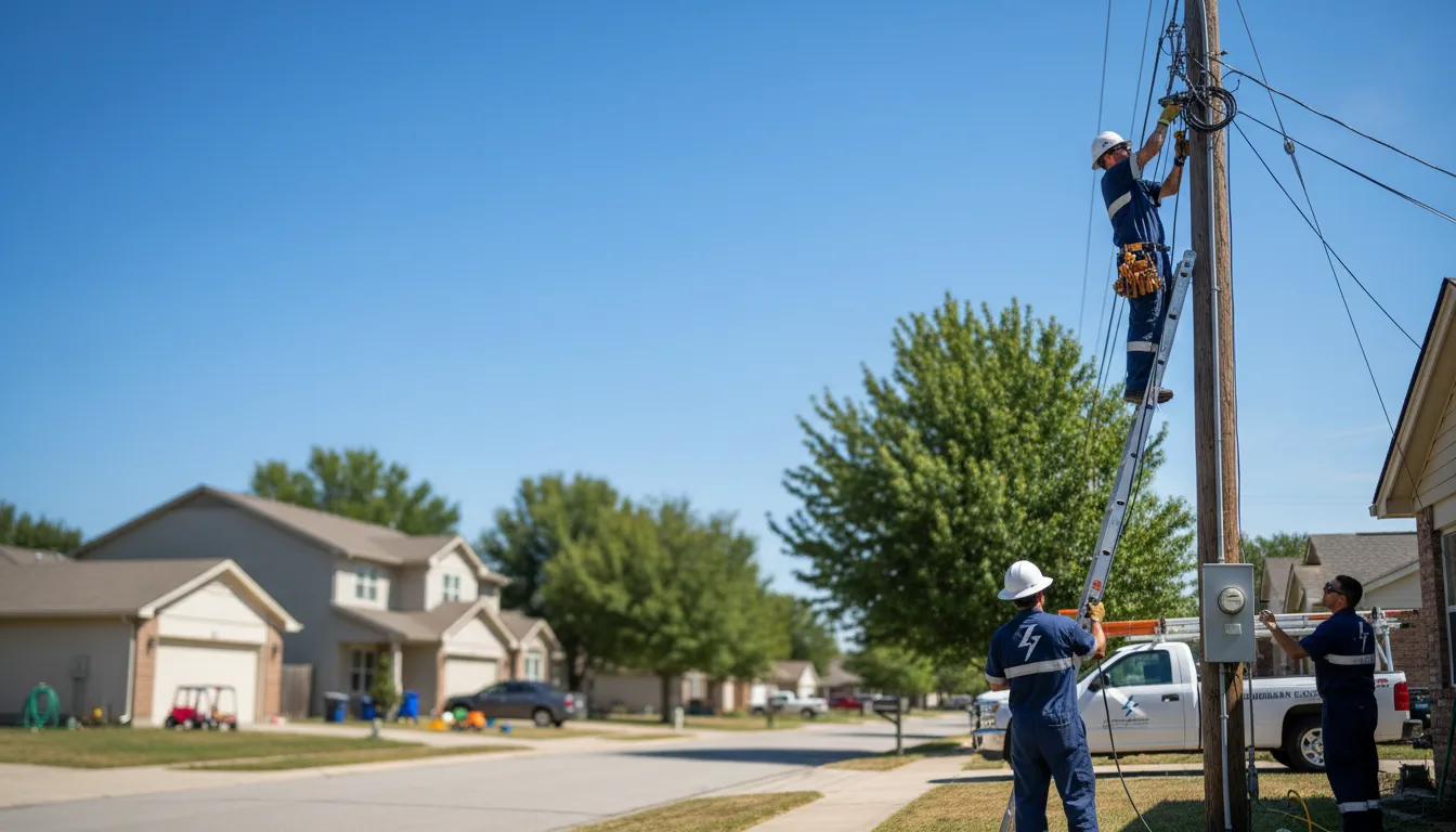 Residential electrician providing installation services in Sarahsville, OH